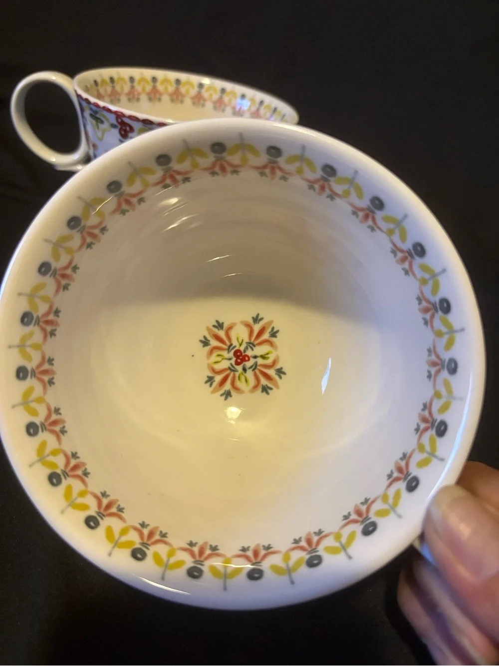 Set of 2 Anthropologie “Italian Hours” Mugs.